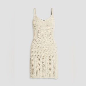 🚨SOLD🚨Acne Studios Kamillo Cotton Knit Dress in Cream